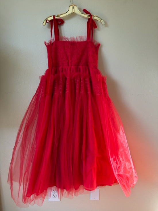 Sister Jane DREAM red palace tulle bow shoulder dress NWT m - Picture 9 of 11
